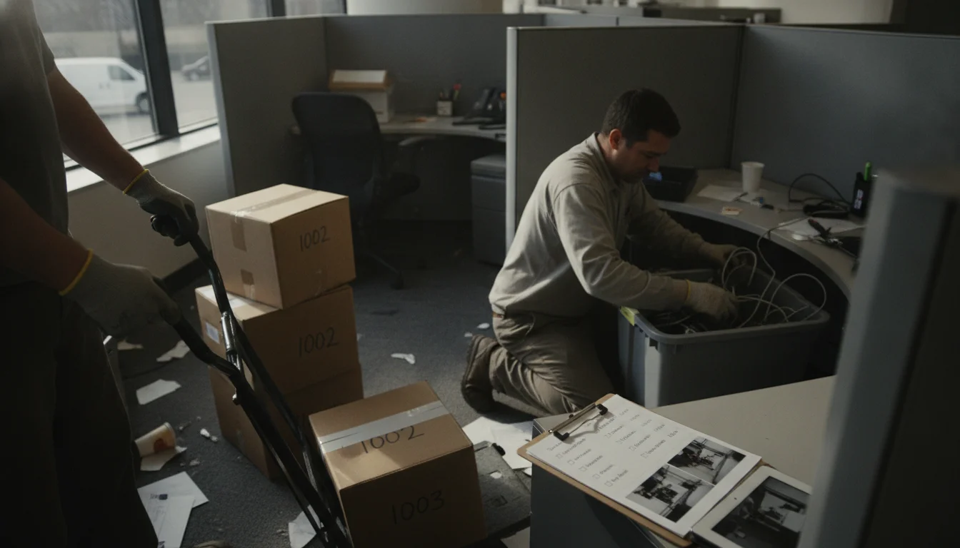 What an Office Cleanout Service Includes